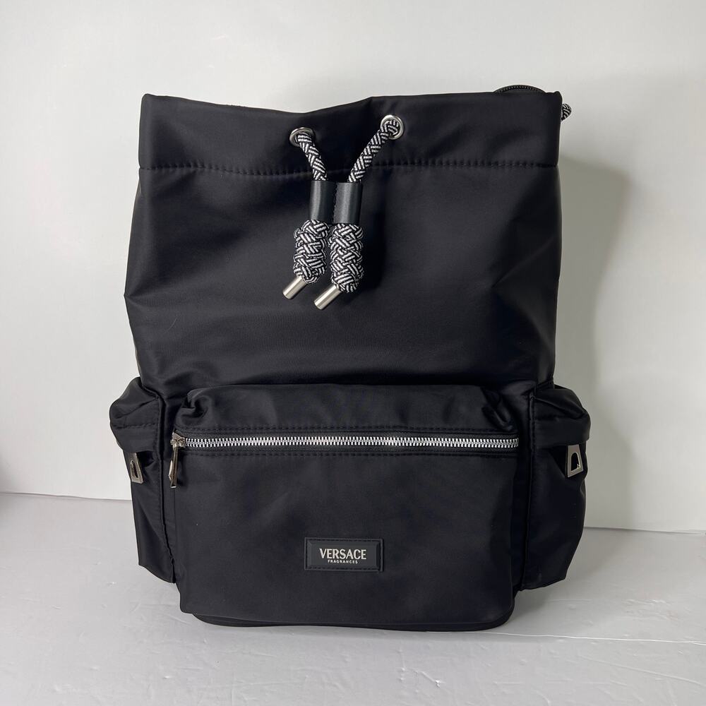VERSACE PARFUMS SUMMER BACKPACK FOR MAN SPORTS , GYM ,TRAVEL BAG 15" X 10" X 5"